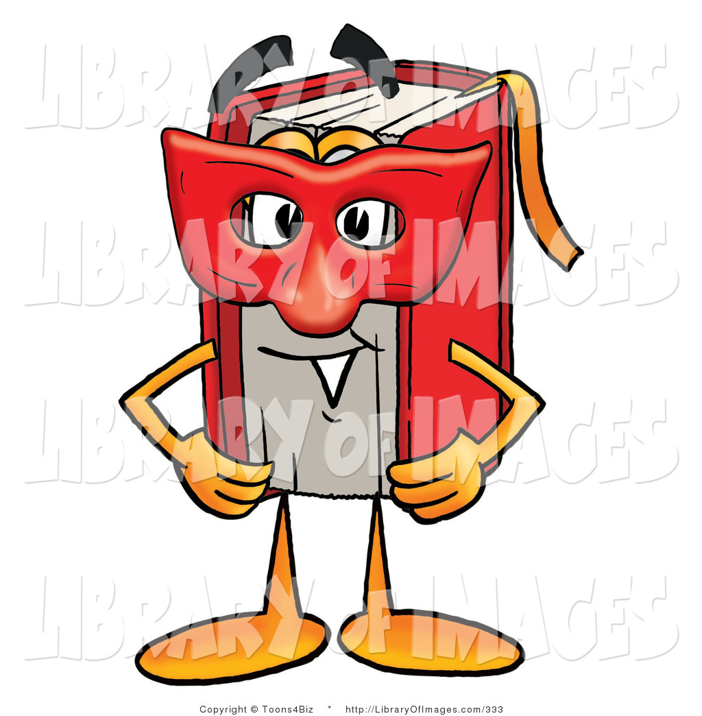 1024x1044 Clip Art Of A Red Book Mascot Cartoon Character Wearing A Red