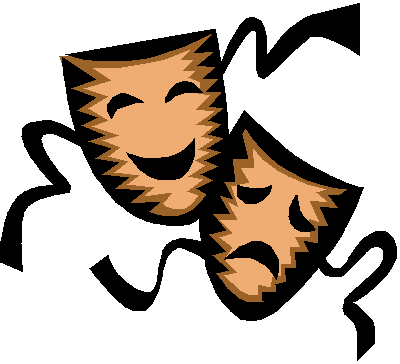 400x364 Masks Clipart Drama Club