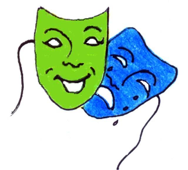 640x580 Theatre Masks Clip Art