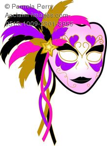 220x300 Mardi Gras Mask Clowns Mardi Gras, Masking And Art