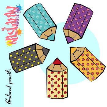 350x350 Free Color Pencils Clip Art Contains 10 High Quality 300 Dpi Png