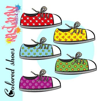 350x350 Free Colored Shoes Clip Art Contains 10 High Quality 300 Dpi Png