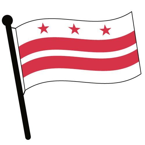 500x500 Waving State Flags Clip Art