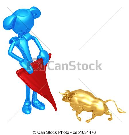 450x470 Mini Bullfighter. 3d Concept And Presentation Figure Stock