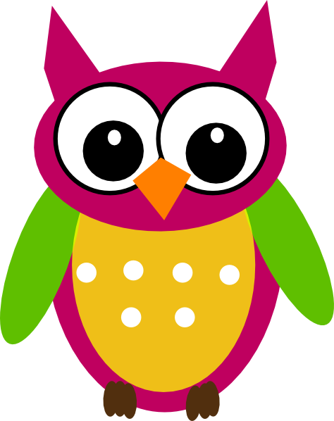 474x598 Image Of Colorful Owl Clipart