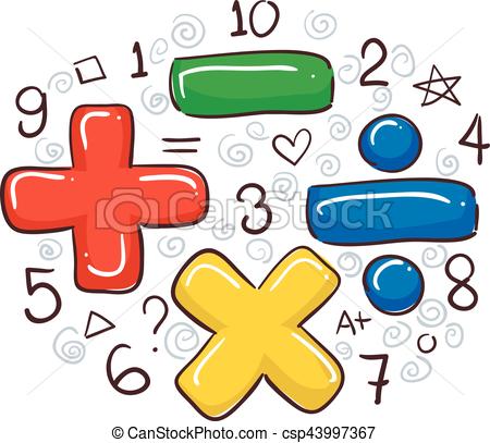 450x407 Math Symbols Clipart Vector Illustration Of Math Symbols