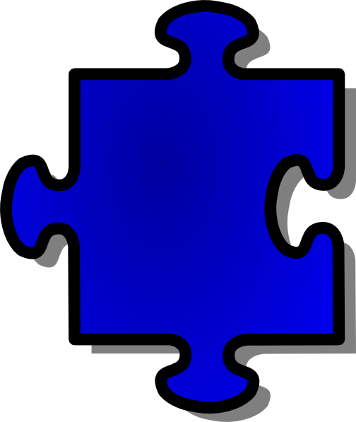 504x597 Jigsaw Blue Puzzle Piece Clip Art Free Vector 4vector