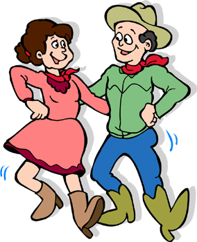 284x350 Line Dancing Clipart