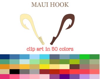 340x270 50 Colors Digital Maui Clipart Moana Theme Clip Art Rainbow