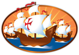 260x180 Columbus Day Ship Clipart
