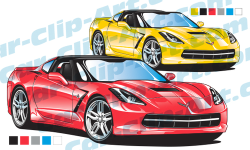 500x300 2014 Corvette Clipart