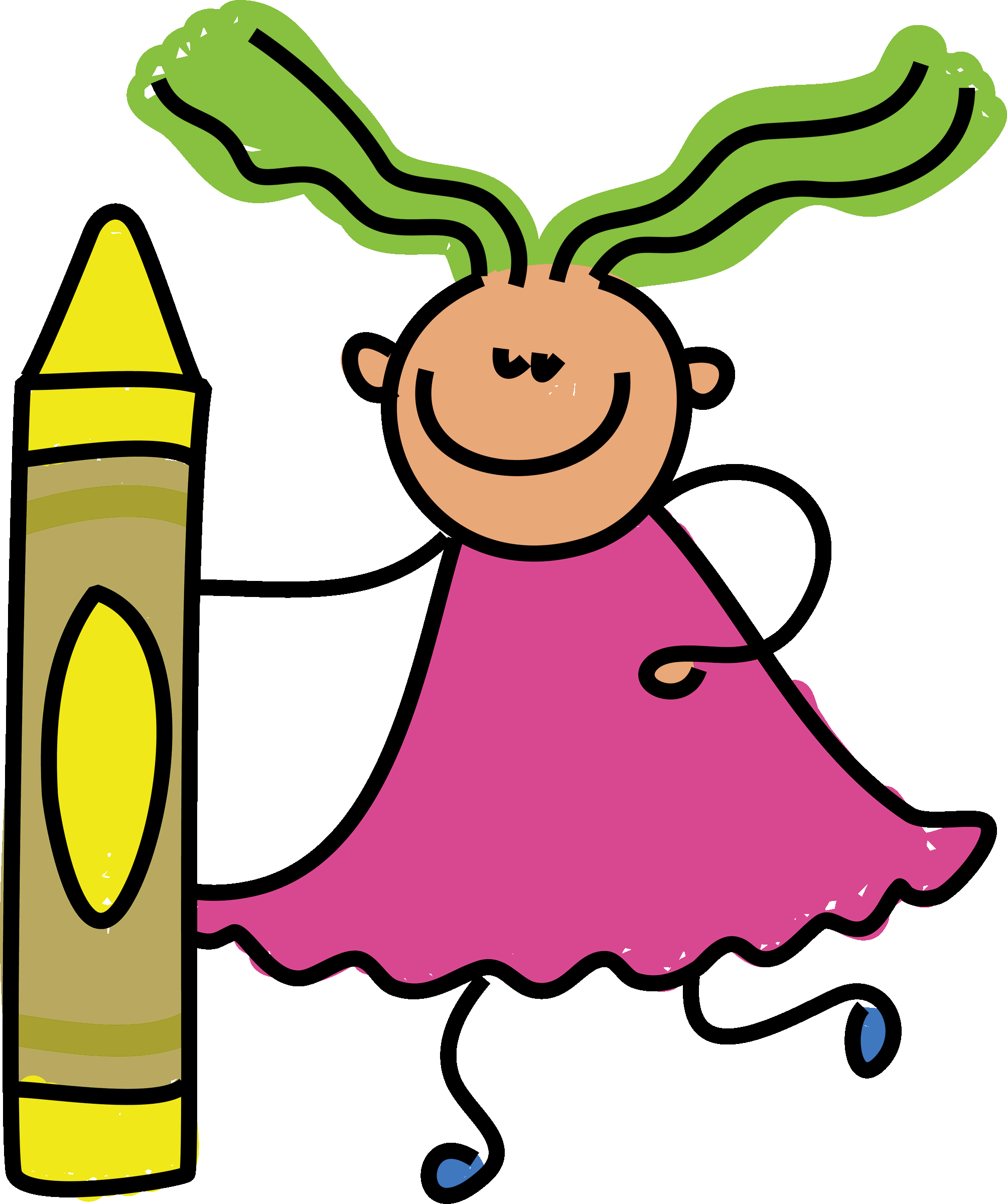 2007x2400 Crayons Clip Art 15 4