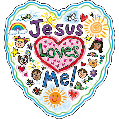 500x500 Adorable Jesus Loves Me Clipart