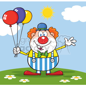 300x300 Royalty Free Royalty Free Rf Clipart Illustration Funny Clown