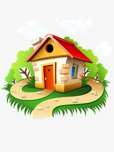 400x533 Villa, Mountain House, Cartoon, Meadow Png Image And Clipart