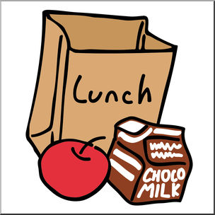 304x304 Clip Art Lunch Bag Color I Abcteach