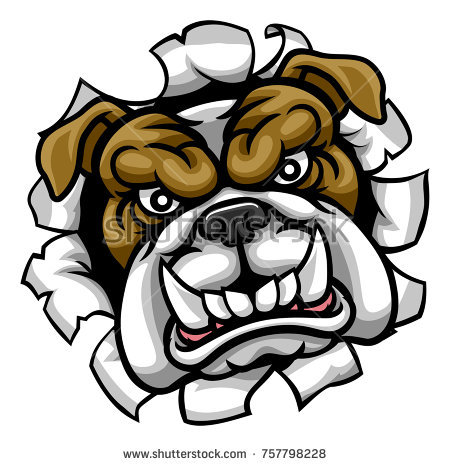 450x466 Mean Dog Cartoon Group