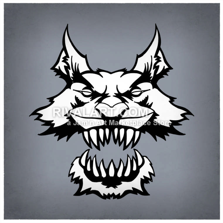 761x761 Mean Wolf Showing Its Teeth