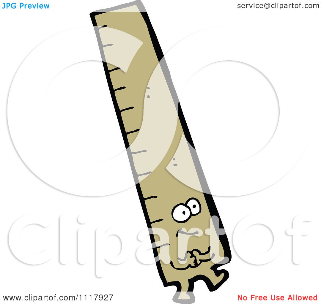 1080x1024 School Cartoon Brown Measurement Ruler Character 3