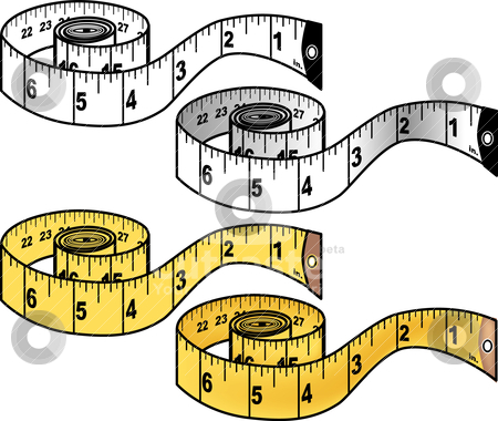 450x380 Measuring Tape Stock Vector