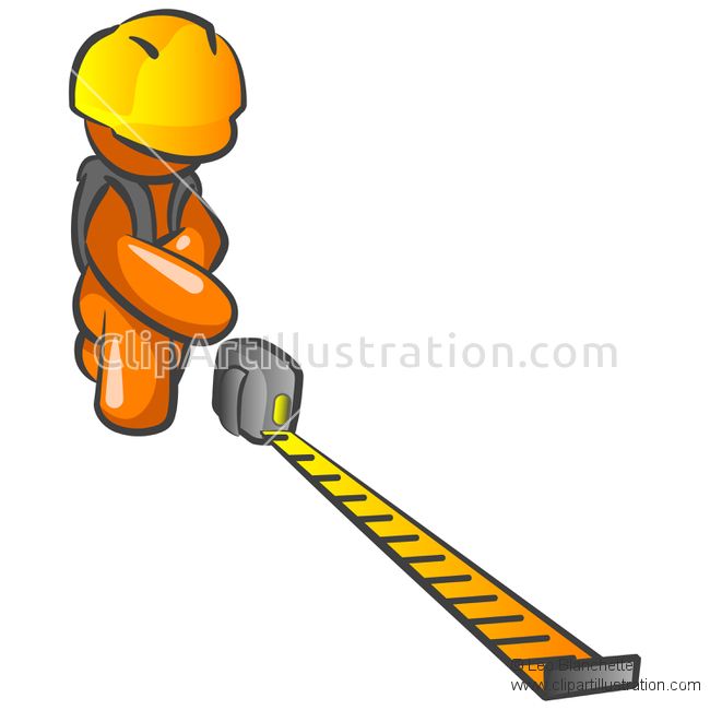 650x650 Orange Man Construction Worker Measuring