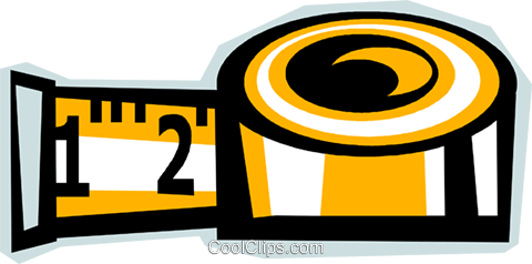 480x238 Tape Measure Royalty Free Vector Clip Art Illustration Vc011839