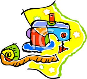 300x274 Clipart Image Measuring Tape Next To A Sewing Machine