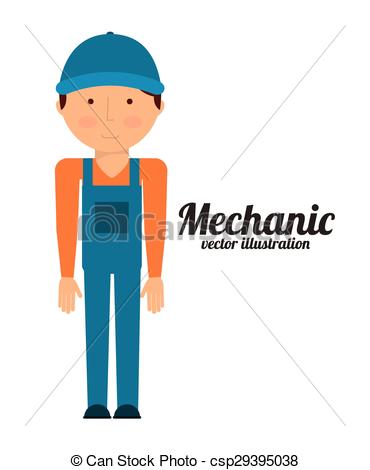 370x470 Mechanic Man Design, Vector Illustration Eps10 Graphic Vectors