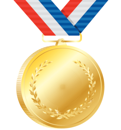 400x430 Medal Clipart Plain