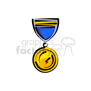 300x300 Royalty Free Gold Medal 149351 Vector Clip Art Image