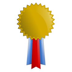 236x236 Vector Image Of Prize Medal. Color