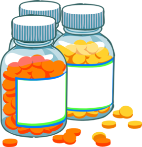 288x299 Blank Medicine Bottles Clip Art