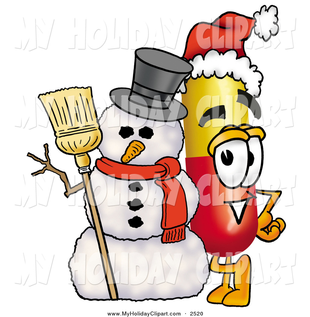 1024x1044 Clip Art Of A Festive Medicine Pill Capsule Mascot Cartoon