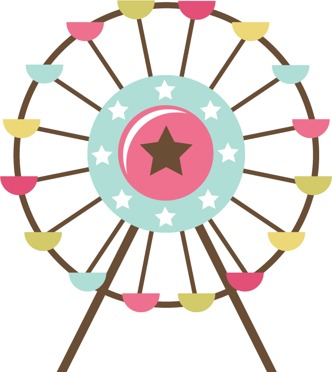 672x753 Clipart Ferris Wheel