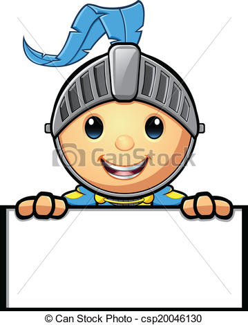 359x470 Blue Amp Yellow Knight. A Cute Medieval Knight Character