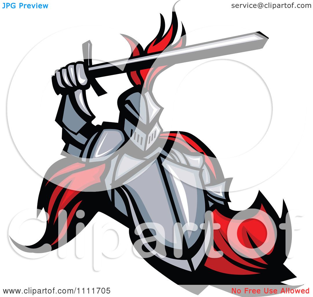 1080x1024 Clipart Medieval Knight Mascot With A Shield And Sword