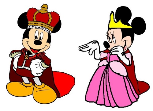 500x362 Disney Images Prince Mickey And Princess Minnie