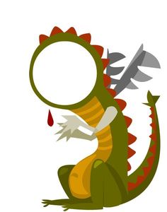 236x300 Medieval Knight, Princess And Dragon Vector Illustration