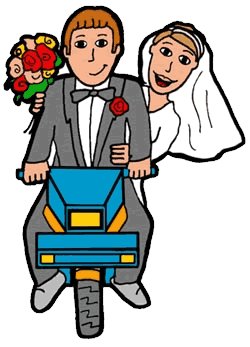 250x347 Medieval People Getting Married Clipart