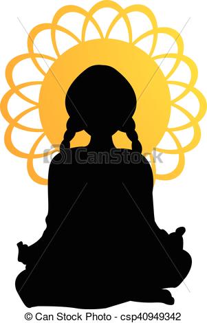 301x470 Meditation Silhouette Mandala Eps Vector