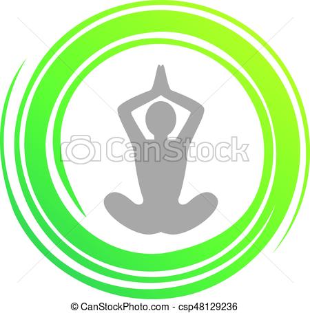 450x455 An Amazing Illustration Of Yoga Meditation Symbol Design Vectors