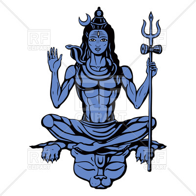 400x400 Hindu God Sitting In Pose Meditation