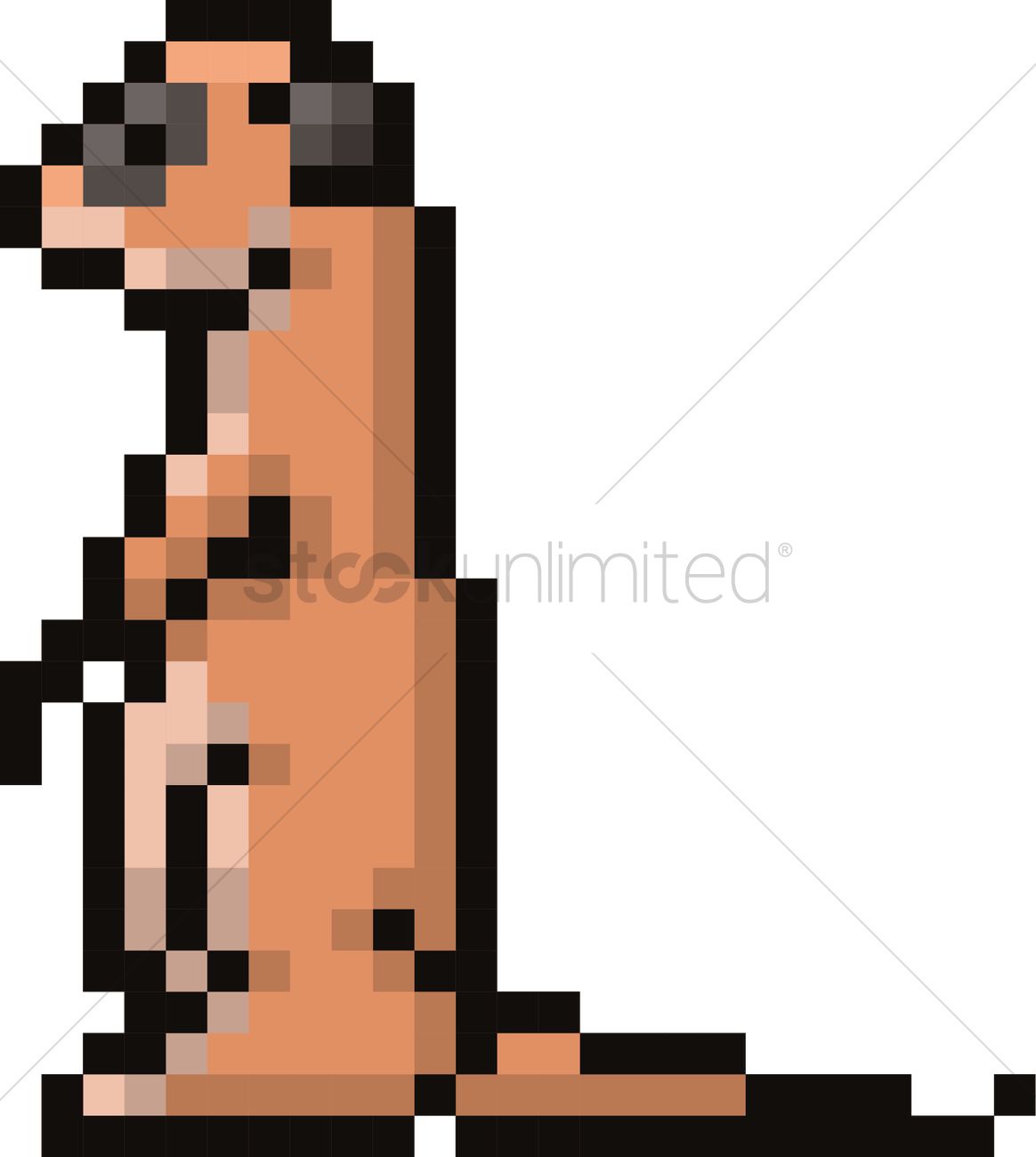 1164x1300 Meerkat Vector Image