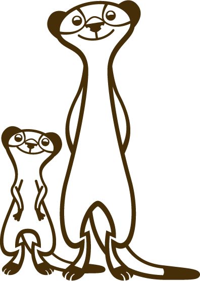 396x555 Suricates Clipart