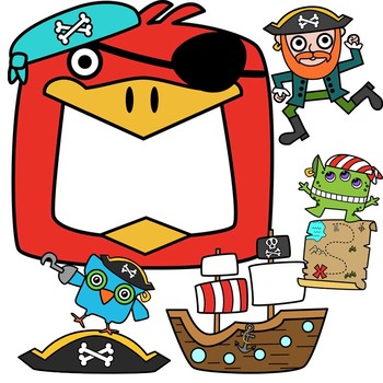 350x350 Pirate Mega Bundle Clipart By Splashy Pix Teachers Pay Teachers