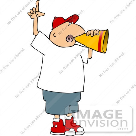450x450 Man Talking Through A Megaphone Clipart
