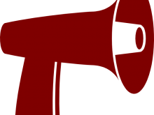 220x165 Free Megaphone Clipart Red Megaphone Clip Art