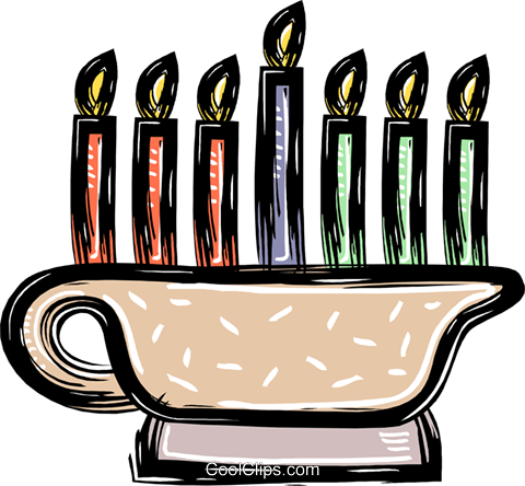 480x444 Menorah Royalty Free Vector Clip Art Illustration Vc036770