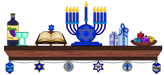 528x241 Menorah Hanukkah Clip Art 2