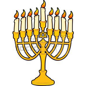 300x300 Royalty Free Menorah 381489 Vector Clip Art Image